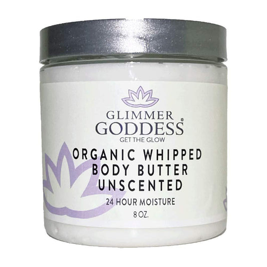 Organic Whipped Body Butter Unscented Vegan 24 hour Hydration Reduces Stretch Marks For Eczema and all Skin Types Baby Friendly Organic Ingredients 8 oz