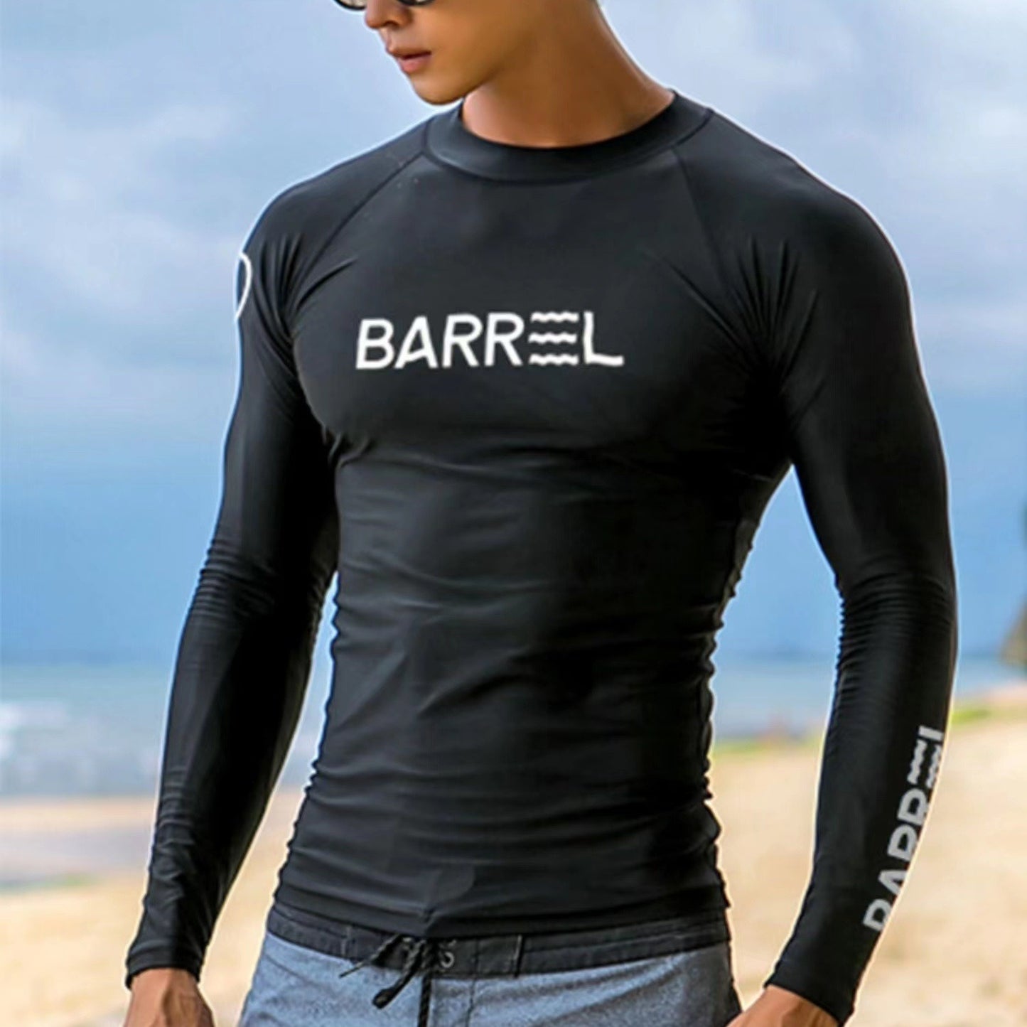 Oulylan Drying Men Swimsuit Diving Suit Long Sleeve Quick Wetsuit Summer Sun Protection Spearfishing Swim Surfing Training Suits