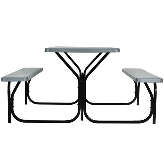 Picnic Table Bench Set Gray