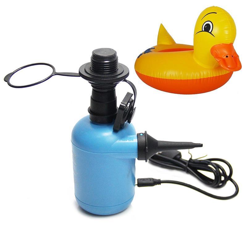 USB Electric Air Pump Portable Air Pump With 3 Nozzles Inflator For Swimming Pool Air Mattress Inflatable Boat