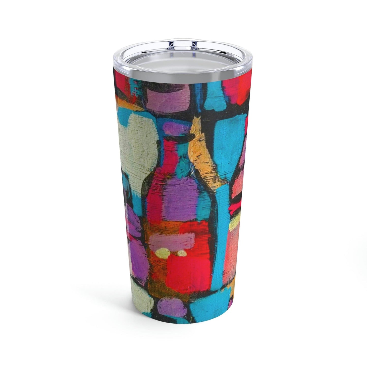 Insulated Tumbler 20oz, Sutileza Smooth Colorful Abstract Print