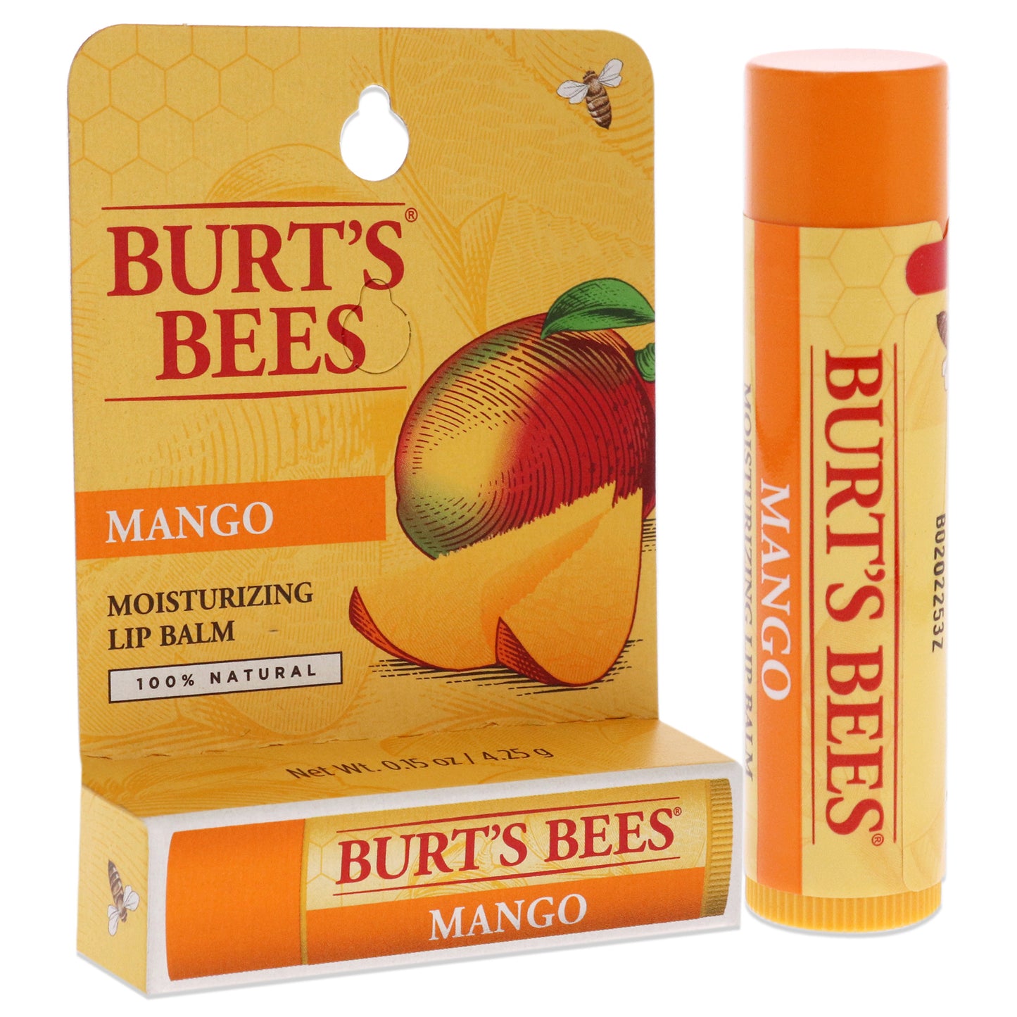 Mango Moisturizing Lip Balm Blister by Burts Bees for Unisex - 0.15 oz Lip Balm