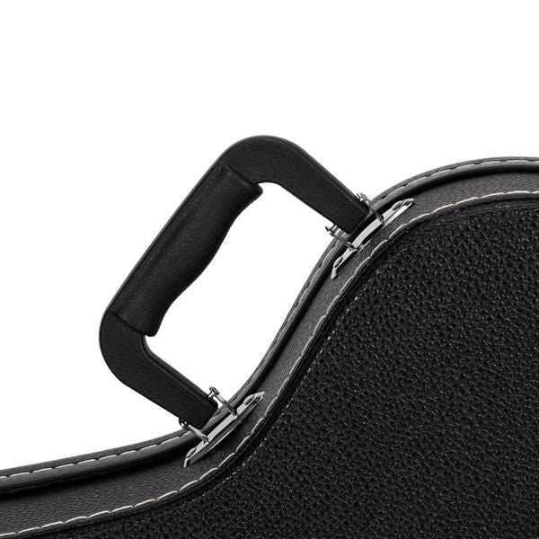 [Do Not Sell on Amazon]Glarry Hard-Shell Electric Guitar Case Flat Surface Black suit for GST, GTL