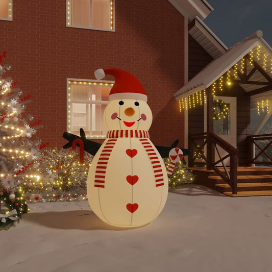 Inflatable Snowman with LEDs 8 ft