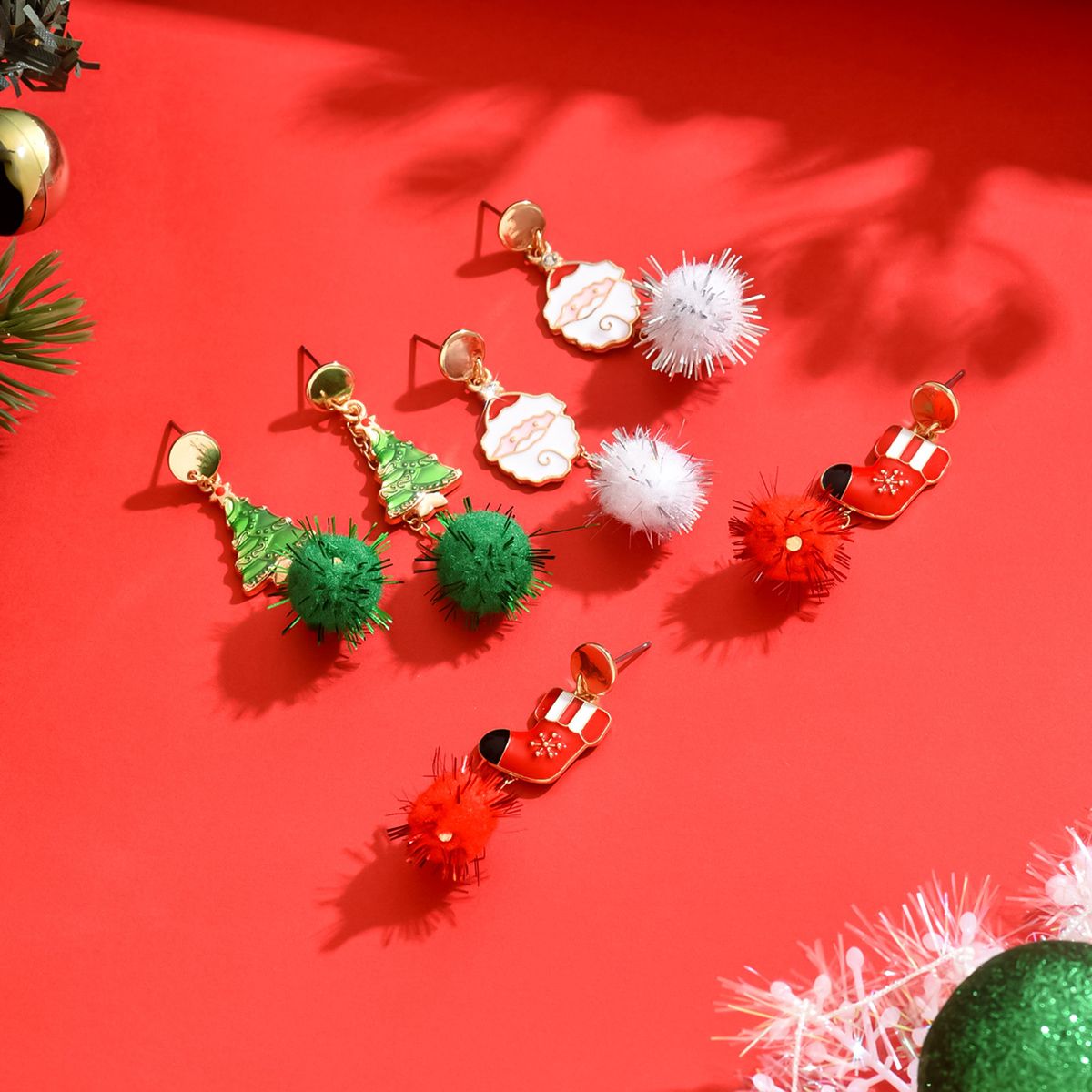 Christmas-Themed Acrylic Earrings -  Spread Joy and Festivity