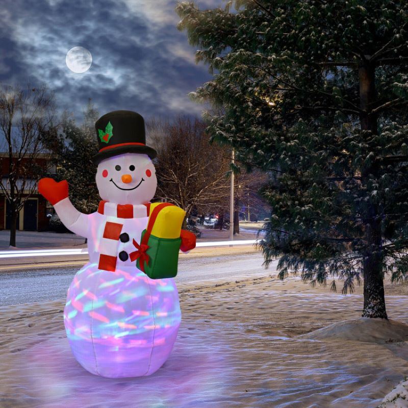 Christmas Decoration Inflatable Cute Snowman with LED Lights