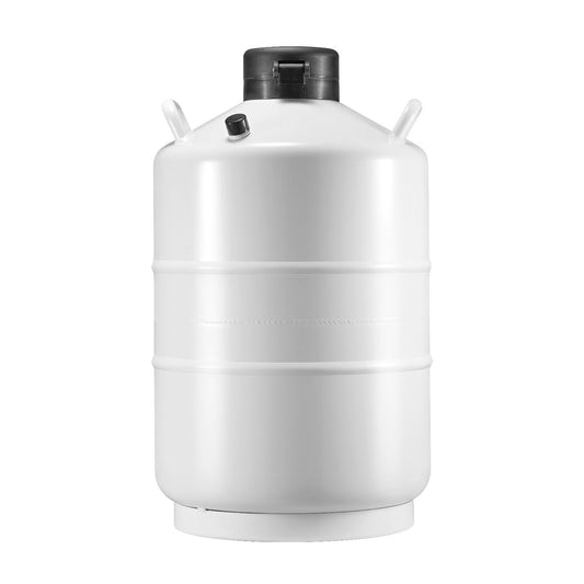 VEVOR Liquid Nitrogen Tank 20 L Aluminum Alloy LN2 Container Dewar 6 Canisters