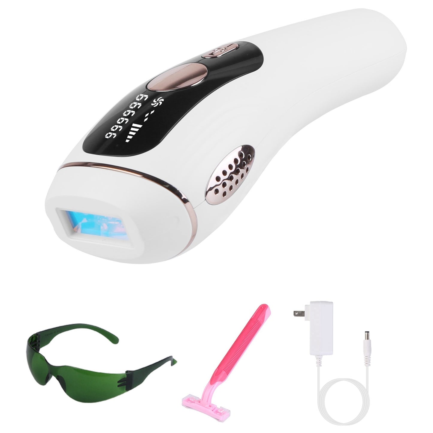 Laser Hair Removal For Woman Man Ice Cooling Permanent IPL Hair Remover with Painless 999999 Flashes Home Use Lasting Hair Reduction for Armpits Legs Arms Bikini Line