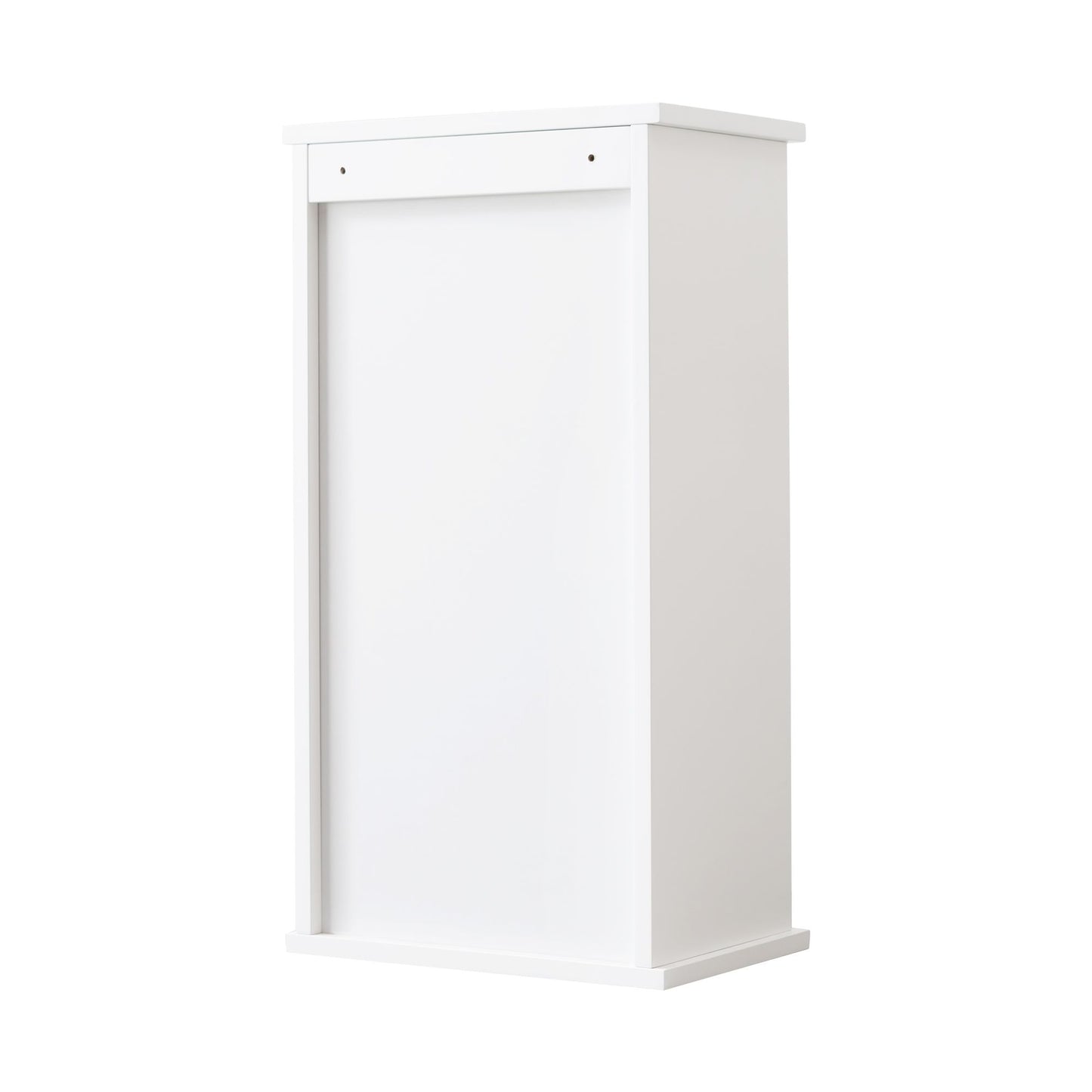 FRALIMK Medicine Cabinet, Hanging Cabinet with 3 Tiers, Single Louvered Door, Slim Wall cabinet for Home Bathroom Bedroom, White