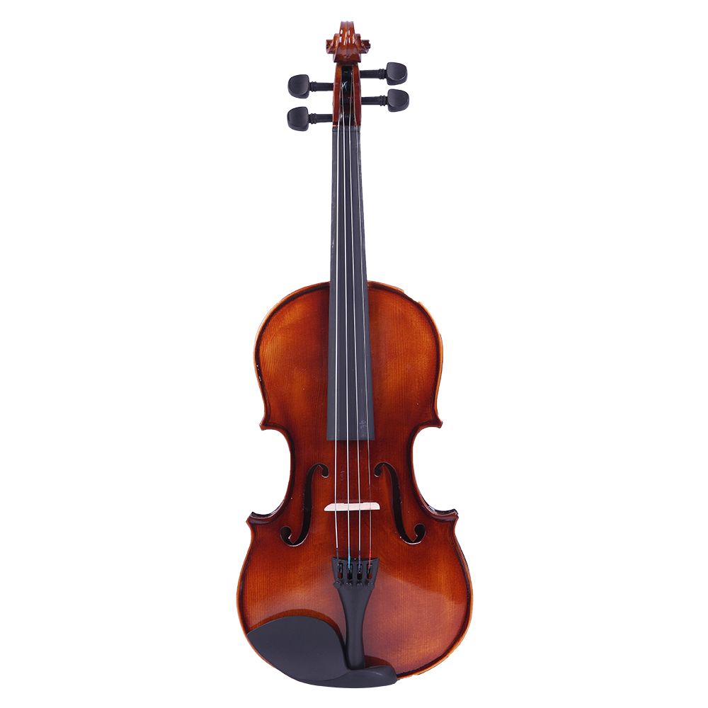 Gifts- 4/4 Classic Solid Wood Violin Case Bow Violin with Strings Rosin Shoulder Rest Electronic Tuner XH