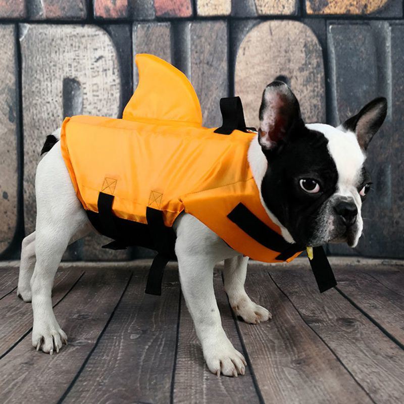 Summer Dog Life Vest Shark Pet Life Vest Jacket Dog Clothes Dog Safety Swimwear Safety Swimming Suit For Small Medium Large Dog