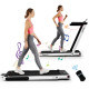 2.25HP 2 in 1 Folding Treadmill with APP Speaker Remote Control