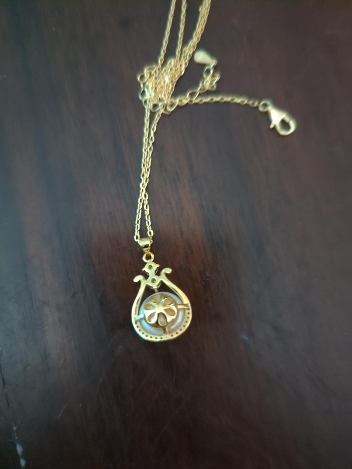 "Pearl Necklace for Women, 18K Gold Plated Real Pearl Pendant,  Genuine Premium AAA Top Grade Freshwater Pearl,  925 Sterling Silver Jewelry, Anniversary Birthday Wedding Gifts for Women (11mm)"