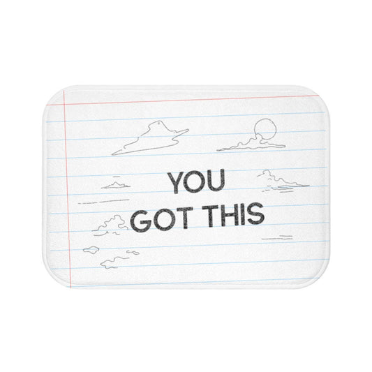 You Got This Pencil Font Bath Mat