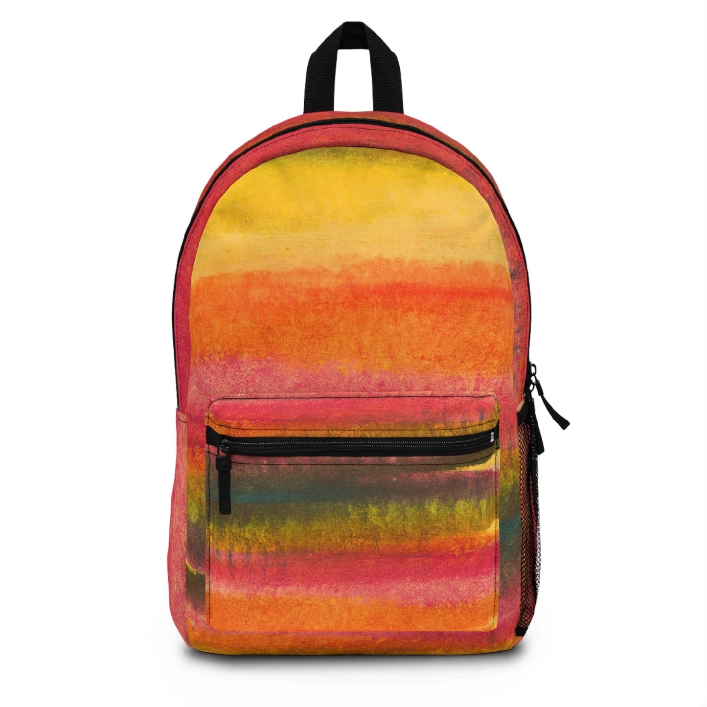 Backpack - Large Water-resistant Bag, Autumn Fall Watercolor Abstract Print