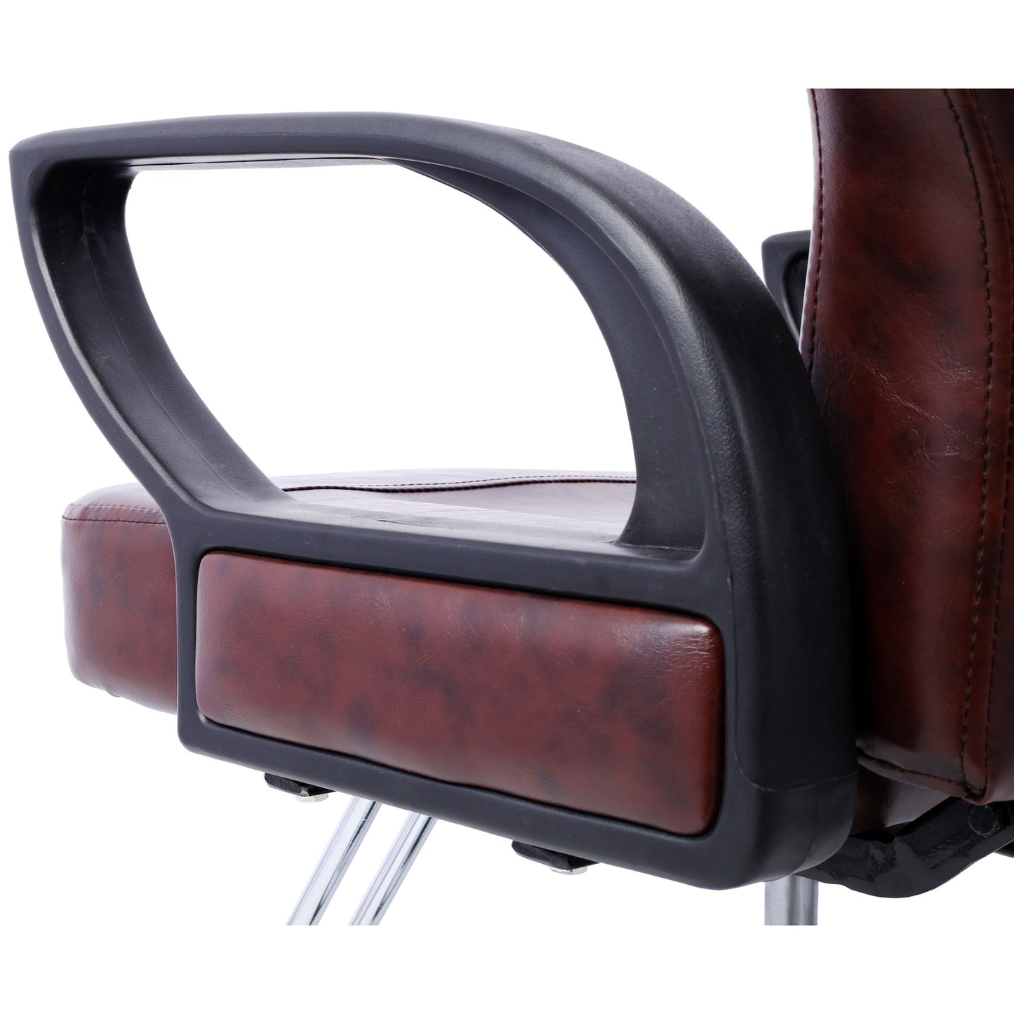 Artist hand Hair Stylist All Purpose Barber Chair for Barbershop Salon Chair,Heavy Duty Hydraulic Barber Chair Spa Furniture Shampoo Reclining Extra Wider Seat Beauty Hair Salon Equipment ,brown