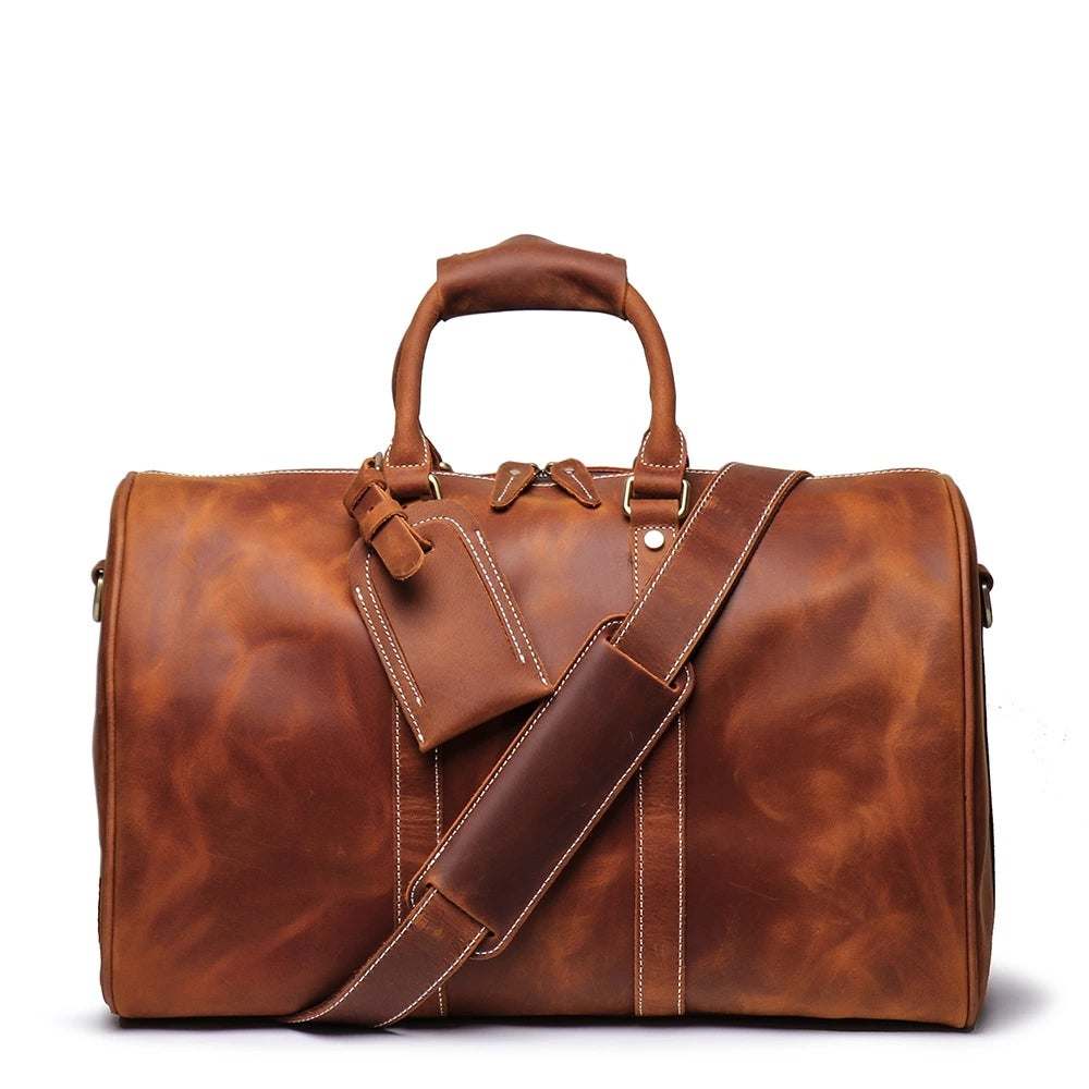 The Brandt Weekender | Small Leather Duffle Bag