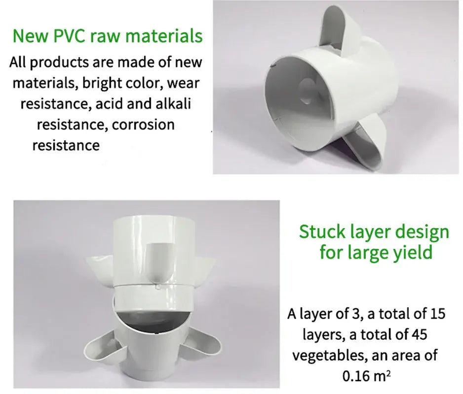 6 Layers 18 Plants Sites NFT Hydroponics Growing System Vertical Tower Gardern Greenhouse Kit for Leaf Vegetables