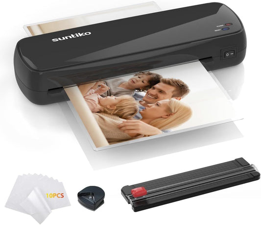 Versatile Laminator Machine,It has Quick Warm Up, Fast Laminating Documentation and Photos, Increases Their Long Term Color Preservation. Suitable for Family, Office and School A4/A5/A6 Size