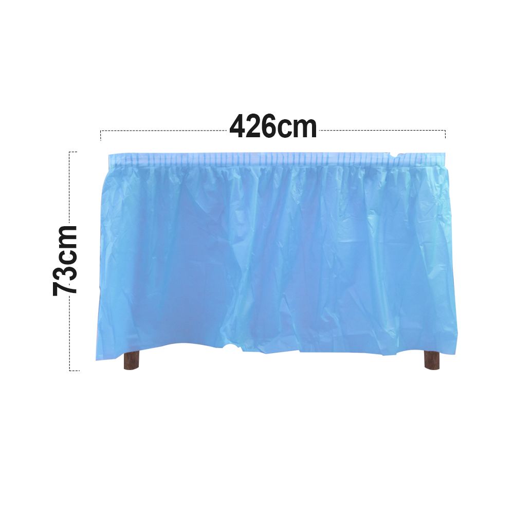 12 Pack Light Blue Tablecloths Disposable Tablecloths Light Blue Table Cloths for Parties Birthdays Graduations Restaurants Weddings Picnics426*73cm