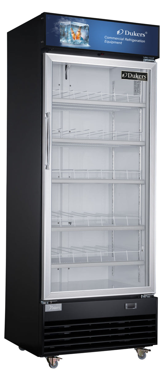 Commercial Single Glass Door Merchandisers Refrigerator 11.47cu.ft.