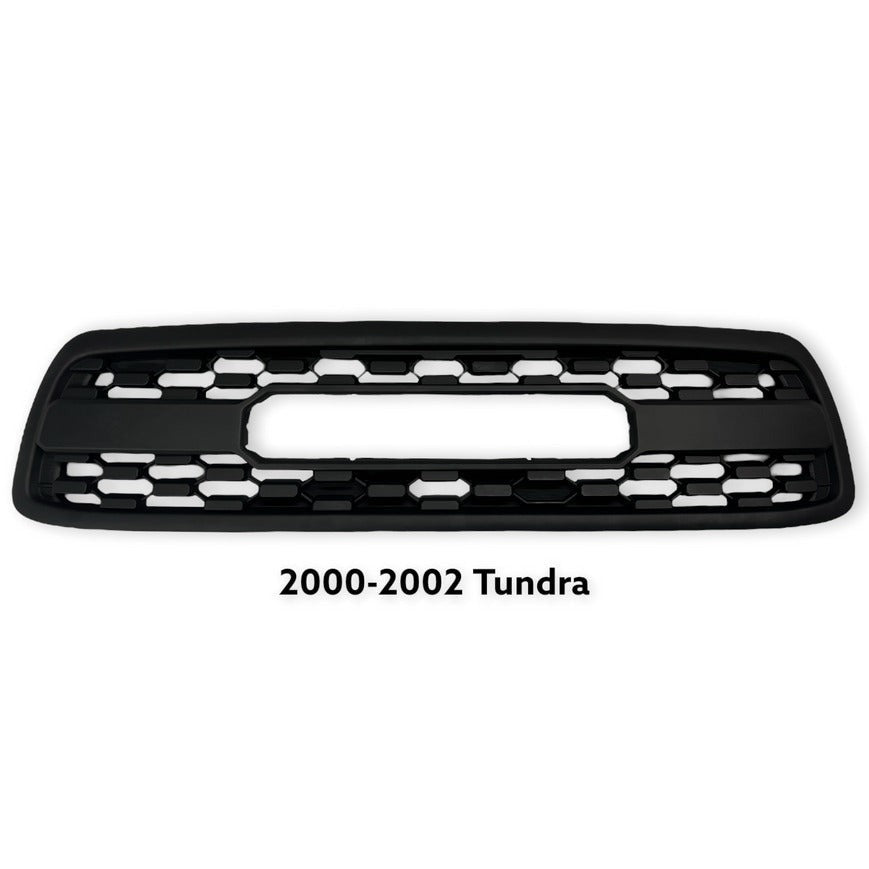 Front Gril For 1st Gen 2000 2001 2002 Toyota Tundra TRD Pro Grill With Letters Matte Black