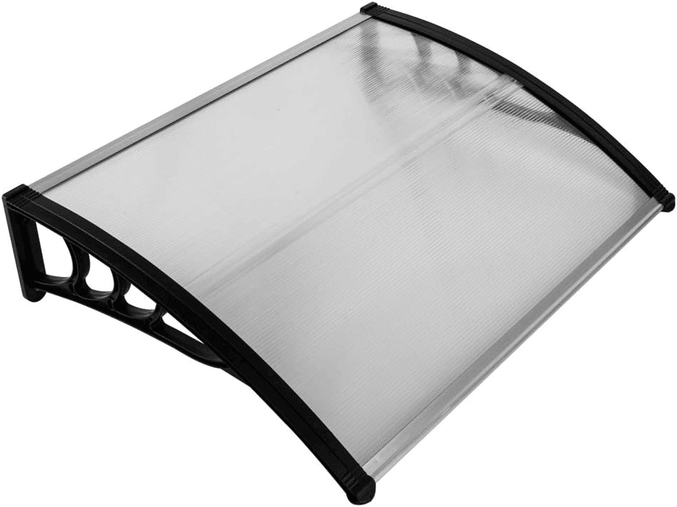 Awnings for Windows, 39"x35" Window Door Entry Awning Polycarbonate Cover Front Door Window Shade Outdoor Patio Canopy Sun shetter for Outside House Patio