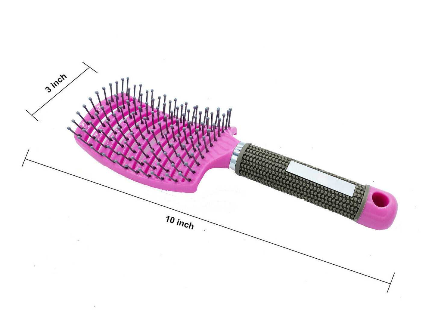 Hair Scalp Massage Brush Anti Static Curved Vented Styling Detangling Brushes Hair Scalp Massage Comb Hairbrush Bristle Nylon Women Wet Curly Detangle Hair Brush For Salon Hairdressing Styling Tools