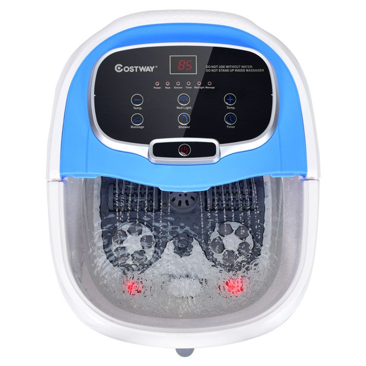 Portable All-In-One Heated Foot Spa Bath Motorized Massager