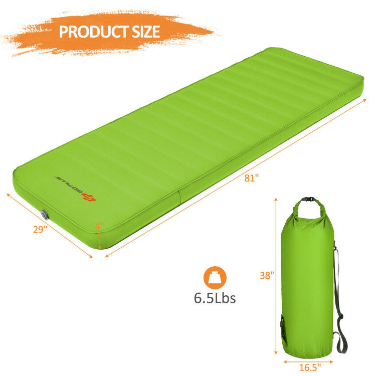 Self Inflating Folding Camping Sleeping Mattress with Carrying Bag