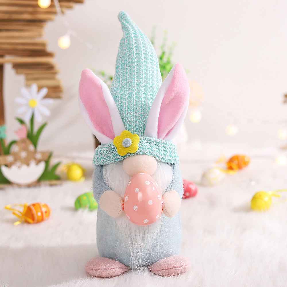 2Pcs Easter Decorations; Gnome Plush Doll Easter Gifts