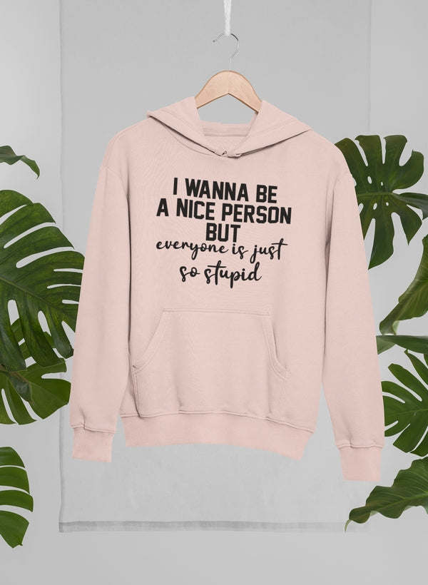 I Wanna Be A Nice Person Hoodie