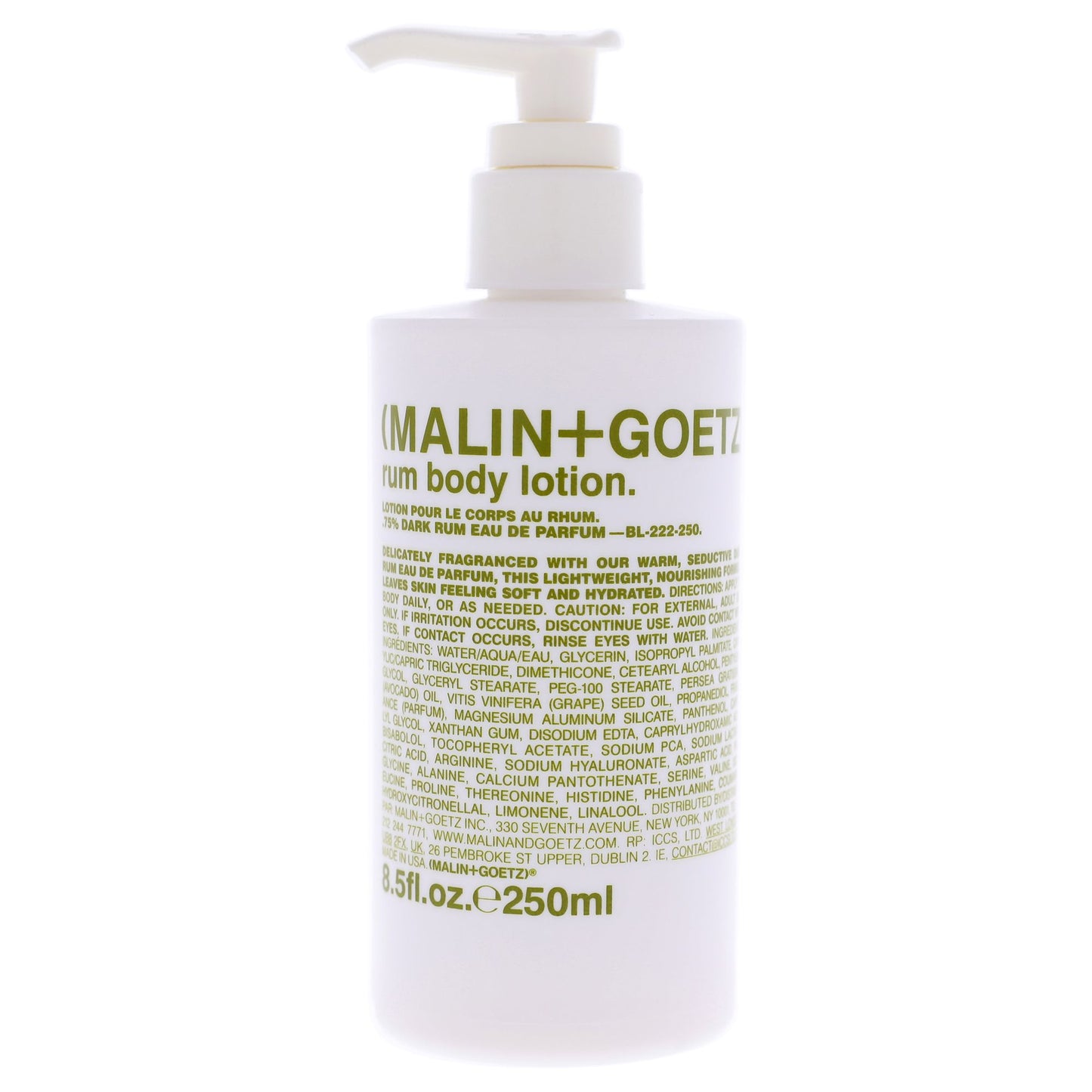 Rum Body Lotion by Malin + Goetz for Unisex - 8.5 oz Body Lotion