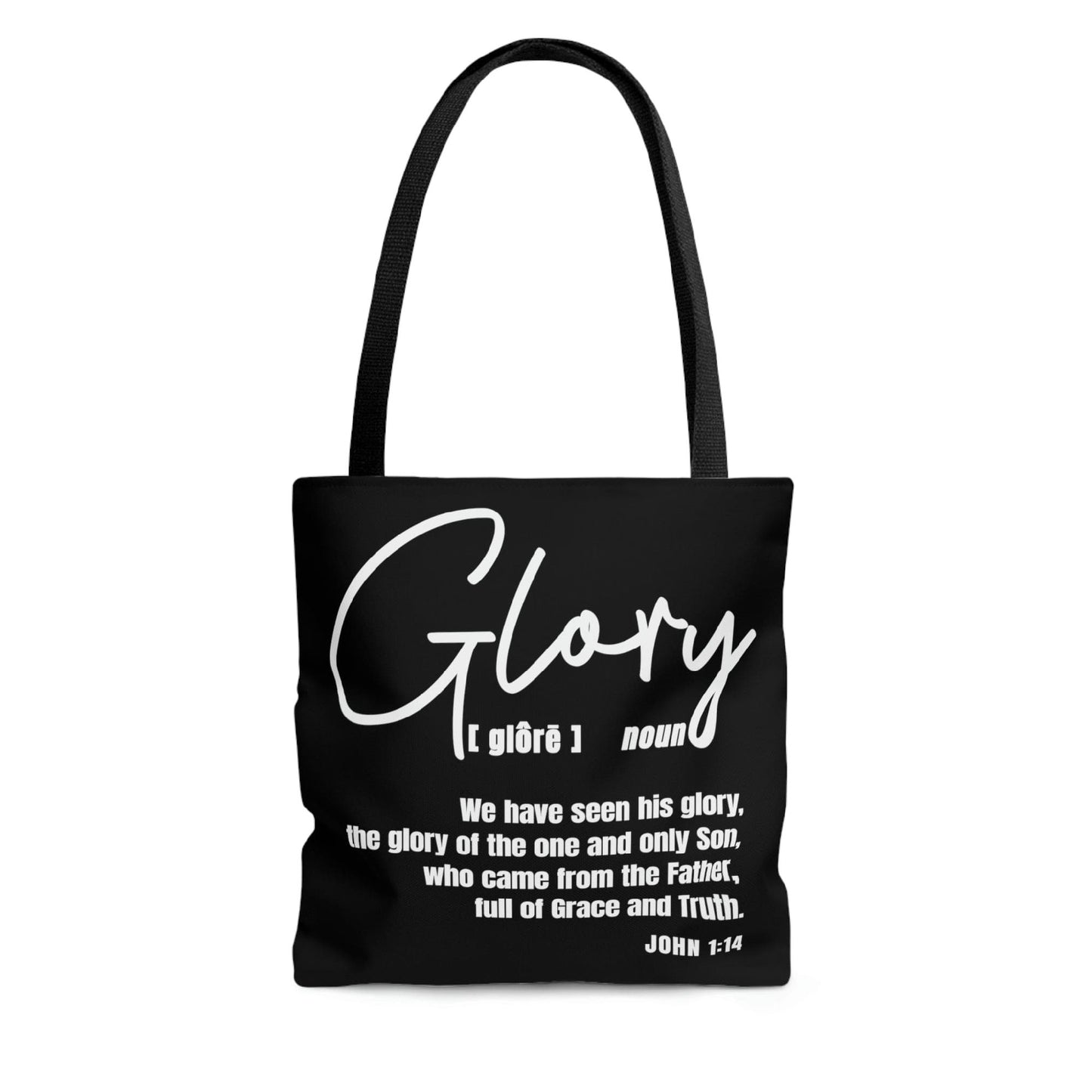 Canvas Tote Bag, Glory Christian Inspiration