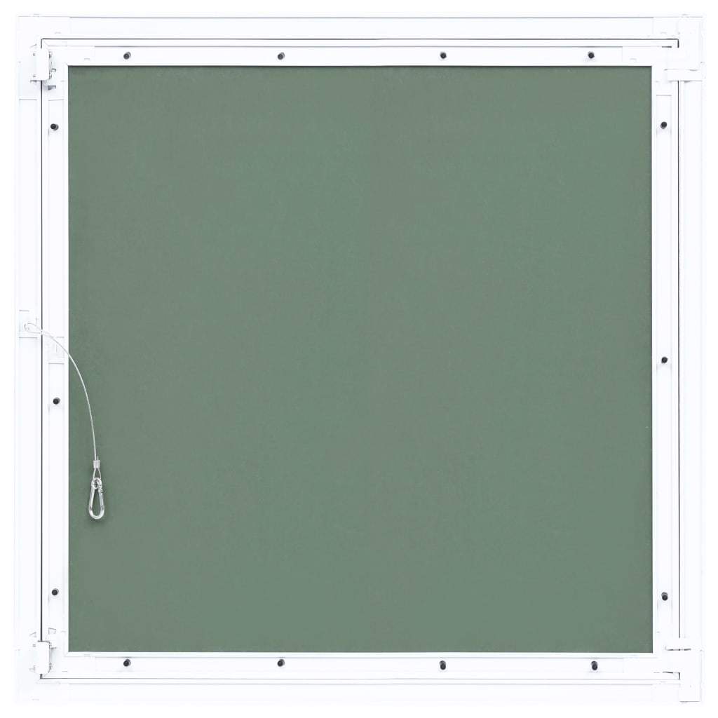 Access Panel with Aluminum Frame and Plasterboard 23.6"x23.6"