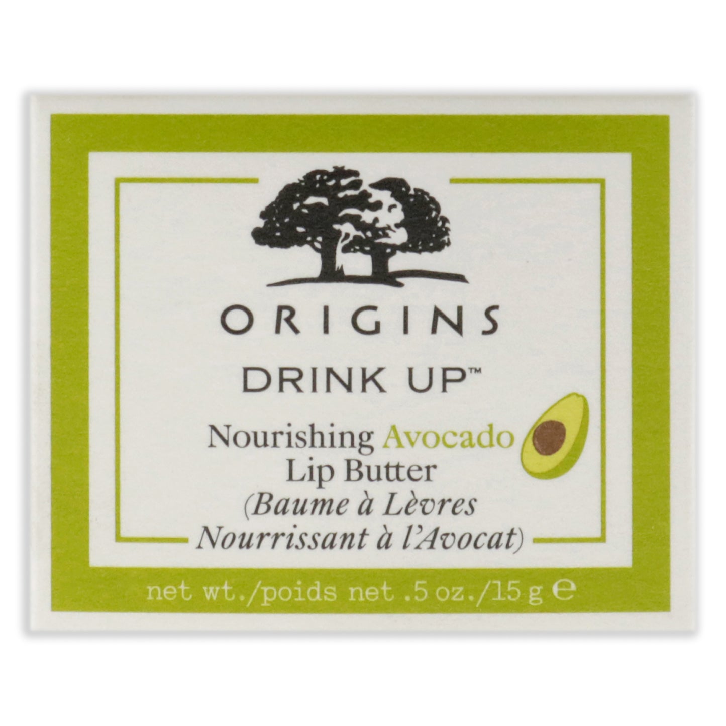 Drink Up Nourishing Avocado Lip Butter by Origins for Unisex - 0.5 oz Lip Balm