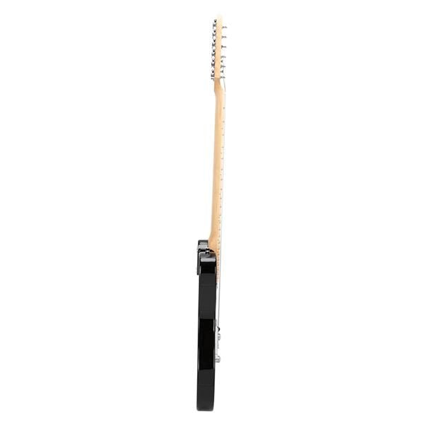 [Do Not Sell on Amazon]Glarry GTL Maple Fingerboard Electric Guitar Bag Strap Plectrum Connecting Wire Spanner Tool Sunset Color