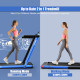 2.25HP 2 in 1 Folding Treadmill with APP Speaker Remote Control