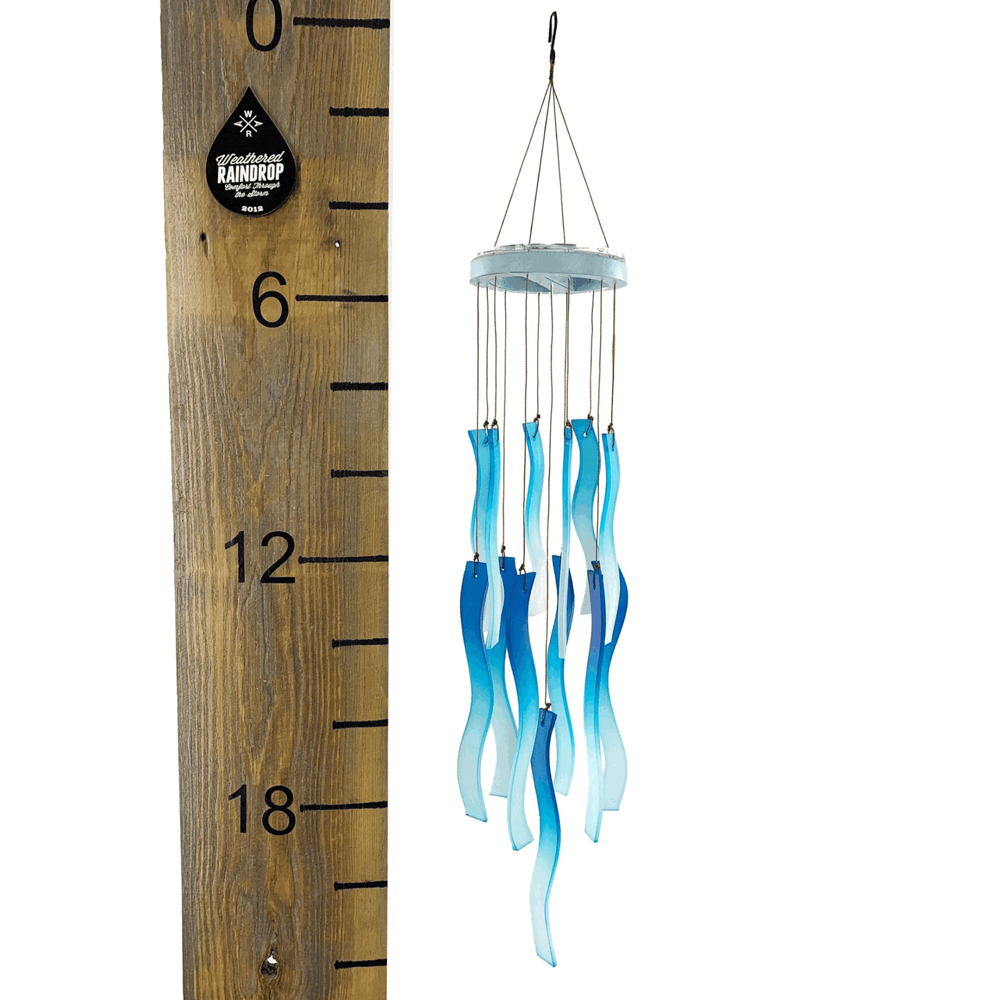 Memorial Sun Catcher Wind Chime Sympathy Gift Blue Waves Gifts in Memory of a Loved One