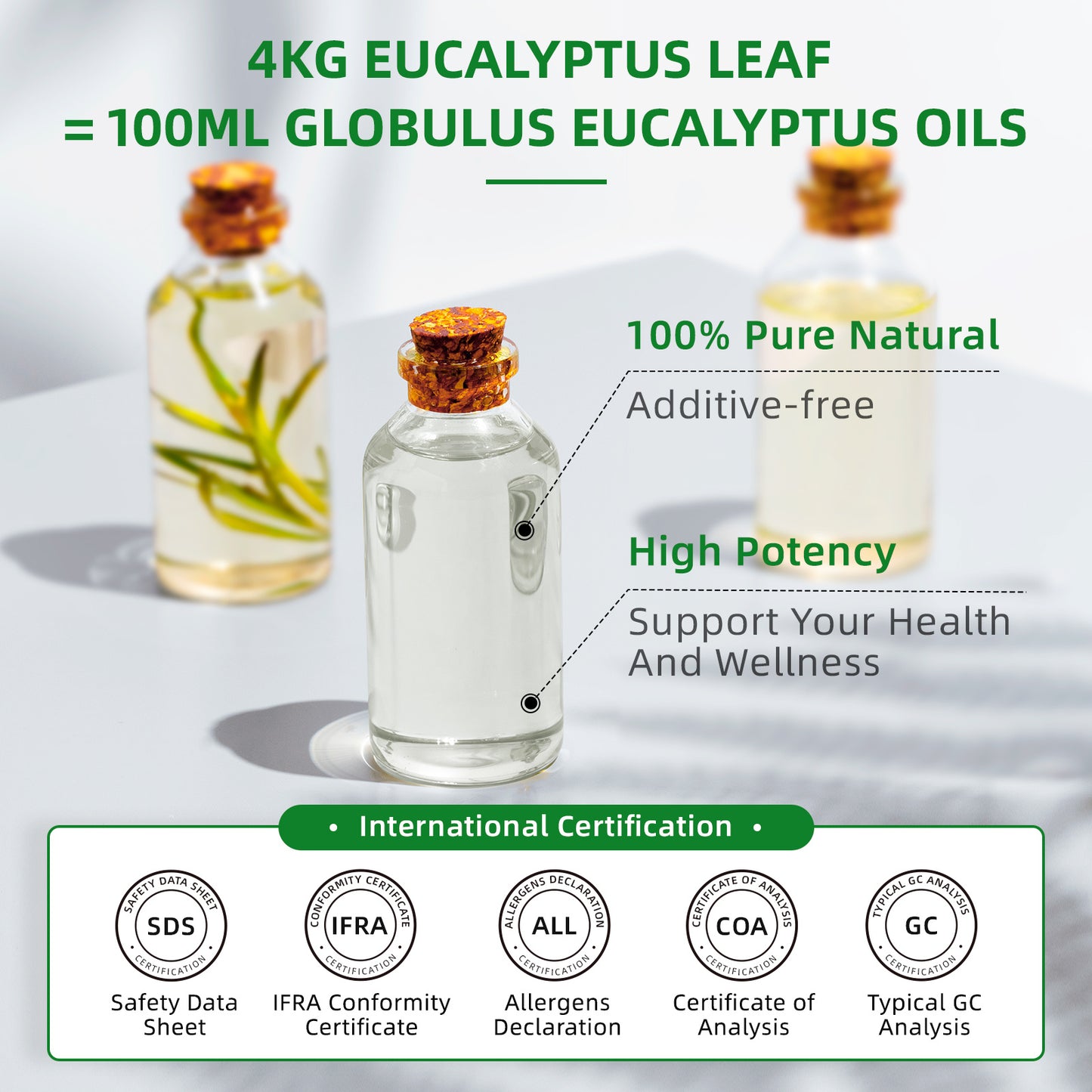 HIQILI 100ML Eucalyptus Vanilla Frankincense Mint Sandalwood Rose Essential Oils for Diffuser Humidifier Candle Making Massage