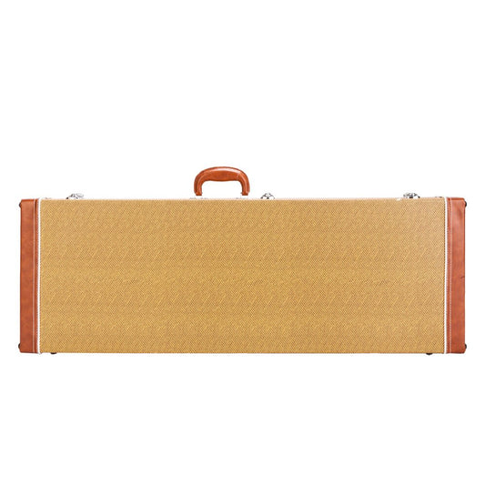 [Do Not Sell on Amazon]Glarry ST High Grade Electric Guitar Square Hard Case Flat Yellow