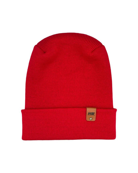 HAAKWEAR Theta-Stitch Cuffed Beanie - Designed and Made in USA (Patent Pending Design) - Scarlet Red