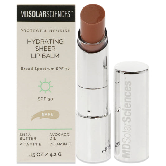 Hydrating Sheer Lip Balm SPF 30 - Bare by MDSolarSciences for Women - 0.15 oz Lip Balm