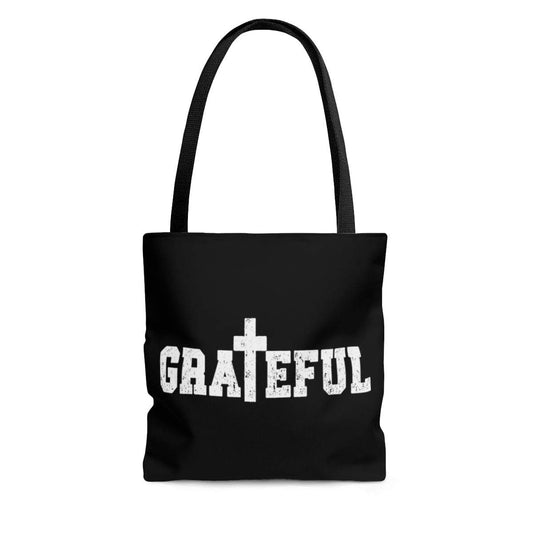 Canvas Tote Bag, Grateful Christian Inspiration Affirmation