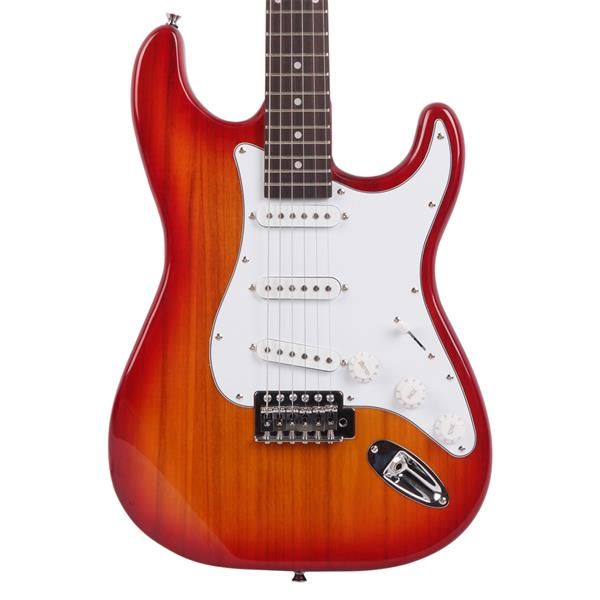 Rosewood Fingerboard Electric Guitar Sunset Red