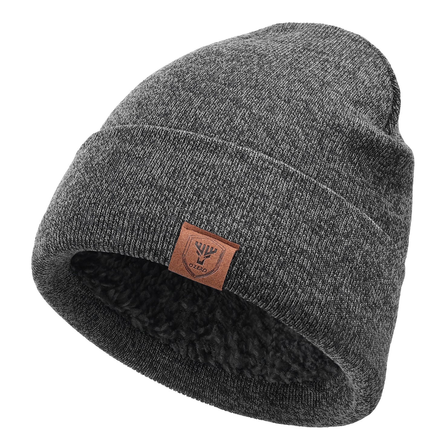 OZERO Winter Beanie Daily Hat - Thermal Polar Fleece Ski Stocking Skull Cap for Men and Women