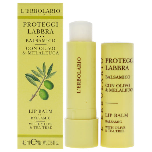 Lip Balm - Olive and Tea Tree by LErbolario for Unisex - 0.15 oz Lip Balm