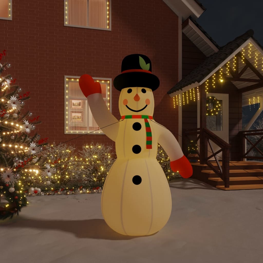 Christmas Inflatable Snowman with LEDs 145.7"