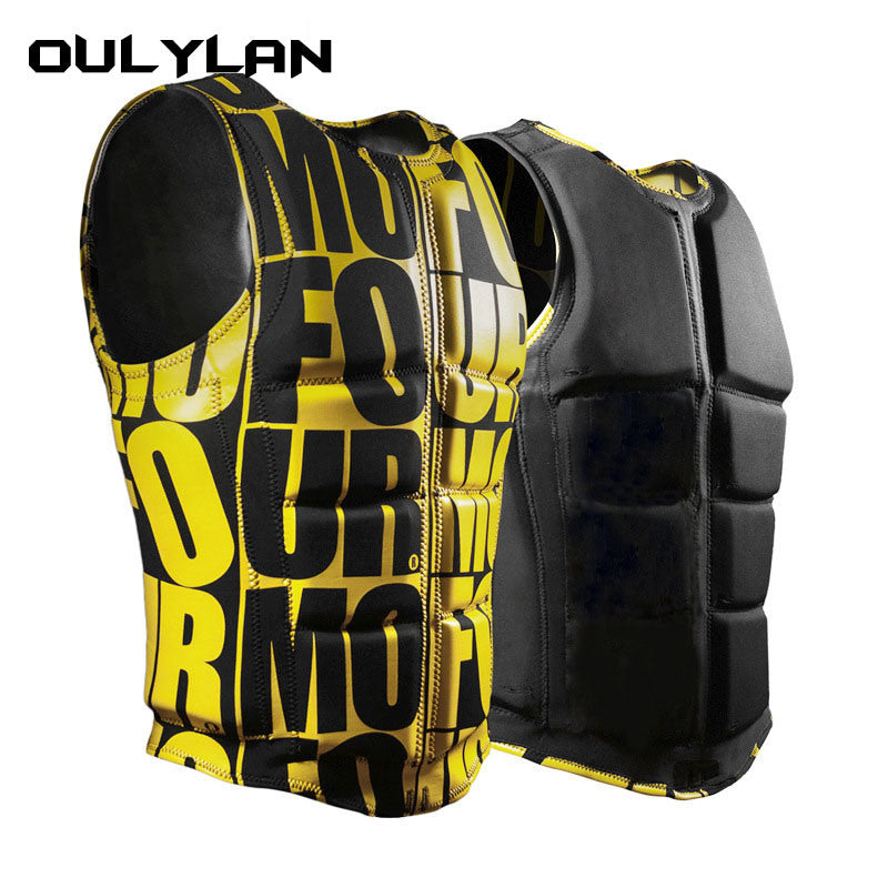 Oulylan Neoprene Life Vest Men Women Life Jacket Buoyancy Lifejacket Fishing Surfing Life Vest Swimming Floating Swimsuit