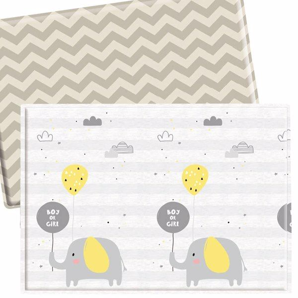 Baby Play Mat for Floor, Reversible Foam Play Mat for Baby, Non-Toxic Baby Floor Mat, Haute Collection Crawling Mat, Rolling Kids Play Mat, One-Piece Waterproof Playmat for Babies